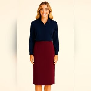 KARL LAGERFELD Silk Blouse, Size S